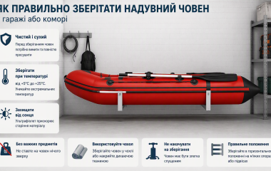❄️ Як правильно підготувати та зберігати надувний човен ПВХ взимку