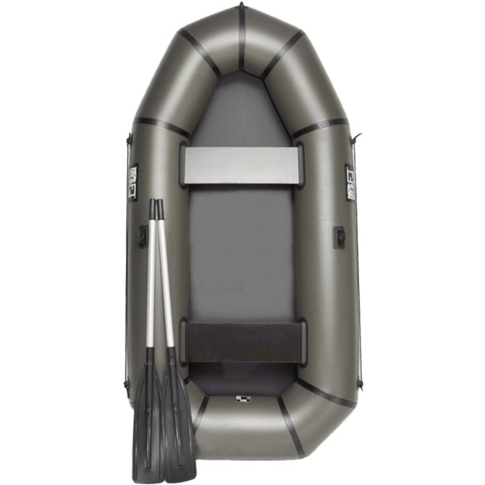 🚣 Лодка ПВХ PROFI L-245 — легкая двухместная для рыбалки и отдыха (хаки)