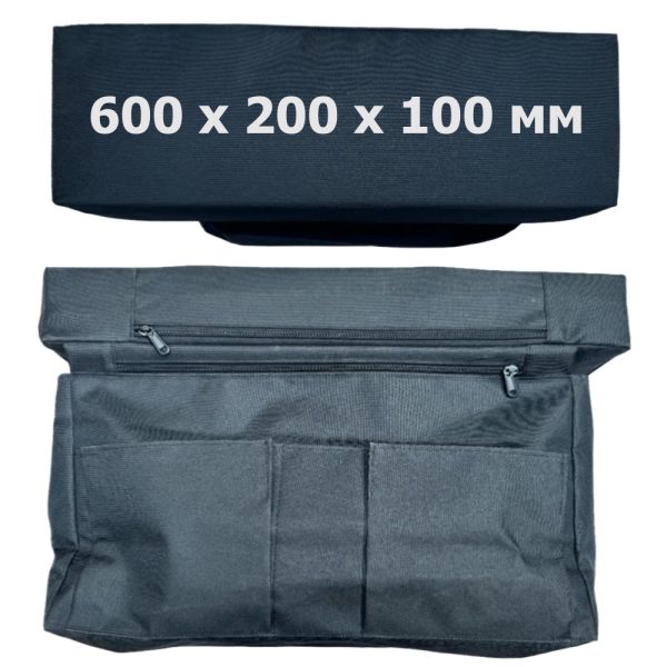 Высокое мягкое сиденье для лодки ПВХ с сумкой-рундуком PROFI 600х200х100 мм купить в Украине